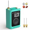 ETENWOLF Electric Ball Pump Inflation & Deflation with 2600mAh Battery | 3-17PSI Basketball Pump with Precise Pressure Gauge and Ball Needles, Rechargeable Air Pump for Football, Soccer, Volleyball