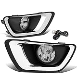 DNA MOTORING FL-ZTL-288-CH Fog Light With Bezel & Switch Driver & Passenger Side Enhance visibility [Compatible with 15-19 Chevy Colorado]