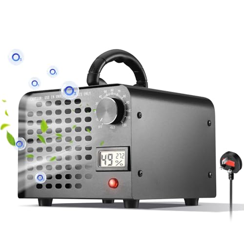 Neulriscn Ozone Generator, 15,000mg/h Ozone Machine for Home, Car, Pet Room, Smoke, High Capacity O3 Air Purifier Deodorizer, Industrial Household Air Ionizers Odor Removal for Areas of 2000 Sq. Feet