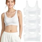 Sunvivid – Mädchen Sport-BHS Teenager Nahtloser Trainings BH 4er-Pack B