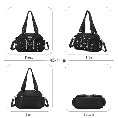 Image of Angel Kiss Small Purse Handbag for Women Crossbody and Shoulder Bags Multipocket Soft Hobo Purses
