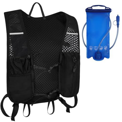 Alaoo Mochila Hidratación Ligero,Chaleco Running con2LBolsa Hidratación
