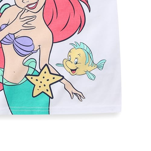 Image of Disney Princess Frozen Minnie Mouse Girls Short Sleeve T-Shirt and French Terry Shorts Set for Toddlers to Big Kids