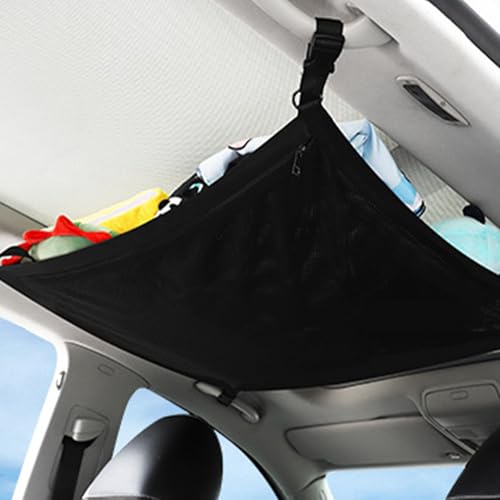 Aufbewahrungstaschen für Autodecke – Organizer mit doppelter Dicke aus Mesh für Auto – Organizer-Tasche innen robust Reisezubehör für Limousine SUV