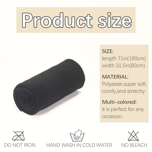 headwraps for black wome Stretch Jersey Turban Black Women African Hair Wraps Breathable Super soft and long2