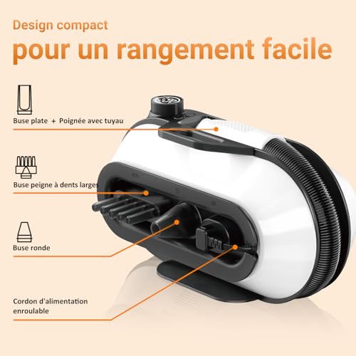 LIGIANT P40 Hundefön Blower, Ultra-Leise (40 dB Katzen-Modus), 3-in-1 Düsen, Einstellbare Geschwindigkeit & Temperatur, Negativ-Ionen-Technologie, Tragbar & All-in-One-Aufbewahrung für Hunde & Katzen