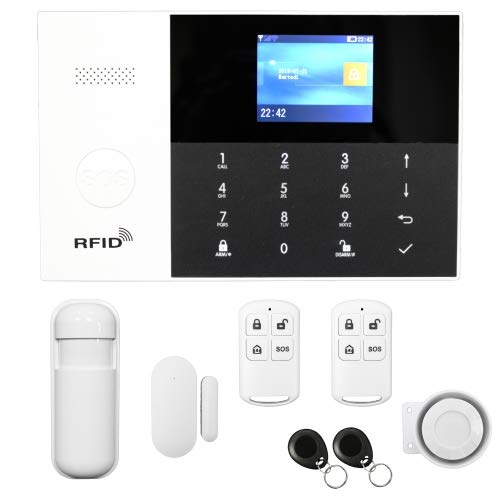 Kit de alarma GSM T3200, con panel y dispay LCD A Color táctil con RFID