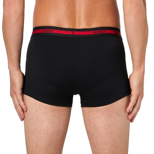 HUGO Men's 3 Pack Bold Logo Cotton Stretch Trunks3