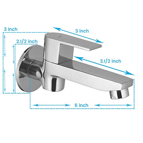 Image of Zap Metrix Bolt Long Body with Chrome Finish /Brass /with Wall Flange for Homewear