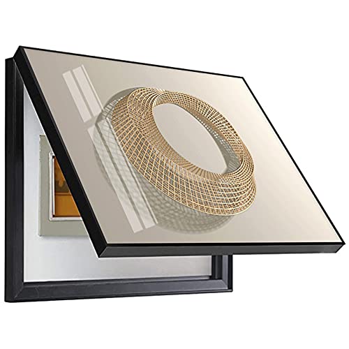 IXOAKQ Electric Meter Box Cover Electrical Panel Cover Electric Box Creative Modern Detachable Creative Decoration,B,50x40cm (A 60x50cm)