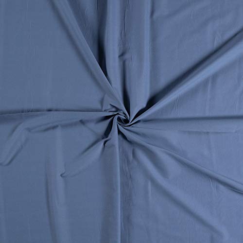 Tissu voile uni 100 % coton - Bleu indigo - 1 m - 140 x 100 cm
