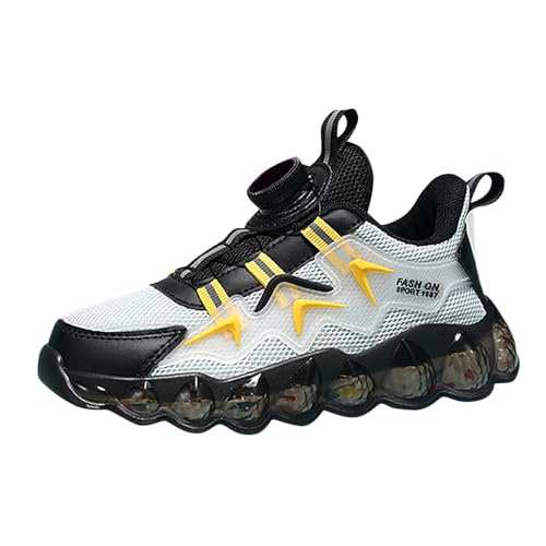 Zapatos descalzos para niños y niñas, zapatos deportivos ligeros y transpirables para correr 2024, Blanco, 13.5 Little Child