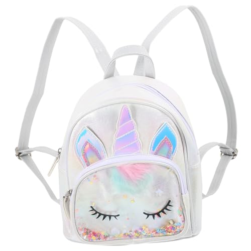 Holibanna Einhorn-rucksack Mit Pailletten Leichter Schulranzen Für Kinder Geräumiger Tagesrucksack Mit Metallreißverschluss Für Ausflüge Und Alltag