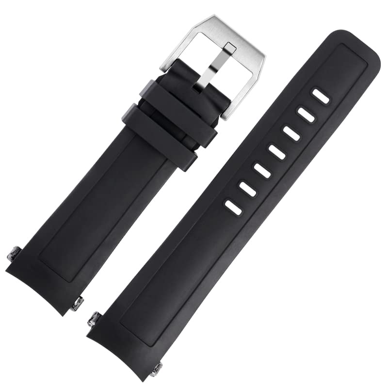Bande de montres en silicone étanche 22mm noir et blanc pour série IW3290