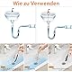 SHYSBV 5 Stück Abflussreiniger Spirale Lang 81cm, Flexible Abflussreiniger Schlange, Abflussreiniger Spirale Küche, Unzerbrechliches Edelstahl Abflussreiniger Sticks, für Abwasserkanäle Waschbecken