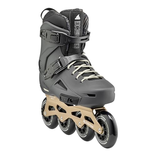 Image of Rollerblade Lightning 90 Men's Urban Inline Skate, Anthracite and Taupe