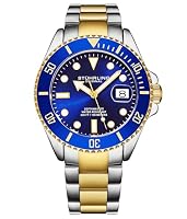 Stuhrling Original Men's Dive Watch, Swiss Movement, Stainless Steel Bracelet, 100M Water Resistant