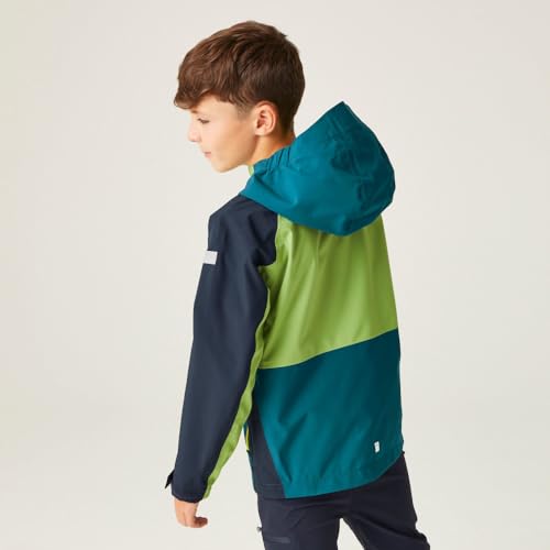 Childrens/Kids Highton V Full Zip Hoodie (14 Years) (Moroccan Blue/Navy)2