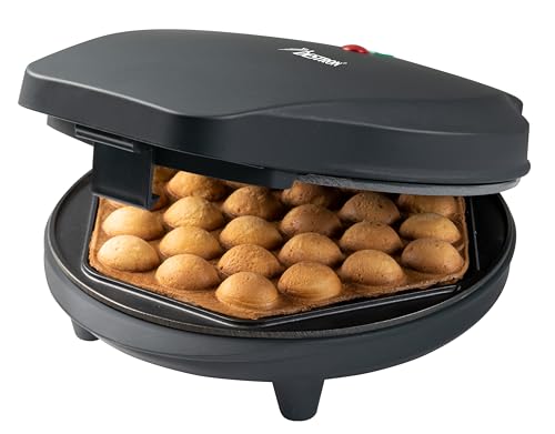 Bestron Gofrera, gofrera para gofres de Bubble, para rellenar con helado, chocolate o fruta, con luz de cocción y revestimiento antiadherente, 700 vatios, Color: Negro Mate Bestron Gofrera, gofrera para gofres de Bubble, para rellenar con helado, chocolate o fruta, con luz de cocción y revestimiento antiadherente, 700 vatios, Color: Negro Mate