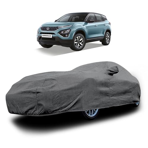 Image of Heavy-Duty Car Cover for Compatible with Tata Harrier (2019 to 2025 All Models) Deluxe Car Protection Cover - Waterproof & UV-Resistant All-Season Exterior Protection