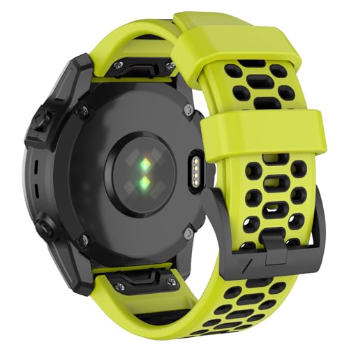 ISABAKE Correa para Fenix 6X/Fenix 7X/Fenix 5X, 26mm Correa de Silicona Quickfit para Enduro 2, Epix Pro 51mm