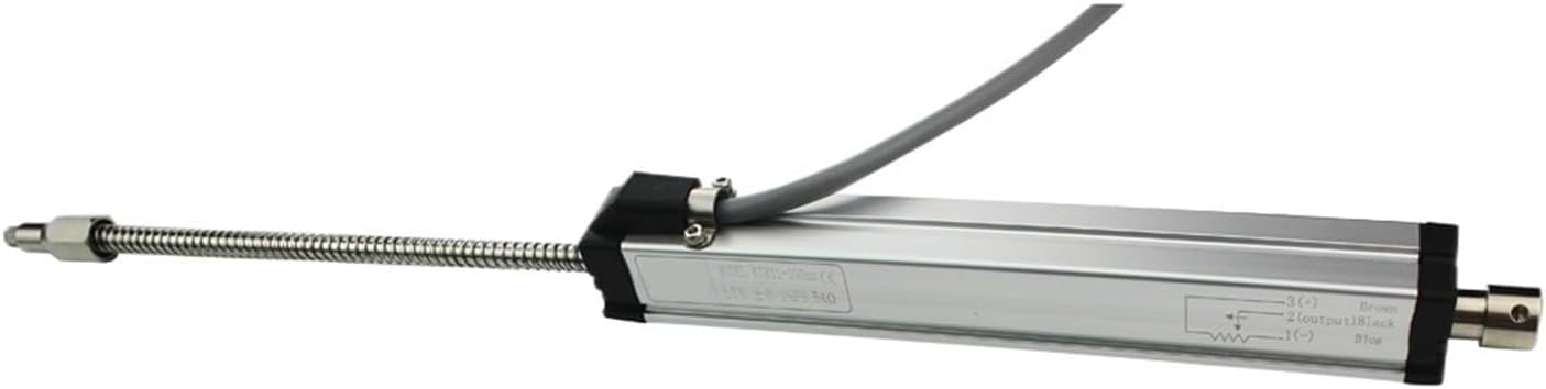 Capteur de position linéaire avec ressort de serrage à retour automatique, échelle du transducteur pour mesure de précision, plage de 50 à 300 mm