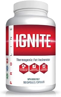Pro Line Advanced Nutrition Ignite Thermogenic Burner/Increased Energy & Focus/Increased Thermogenesis / 30 Servings Per Bottle / 90 Vegetable Capsules