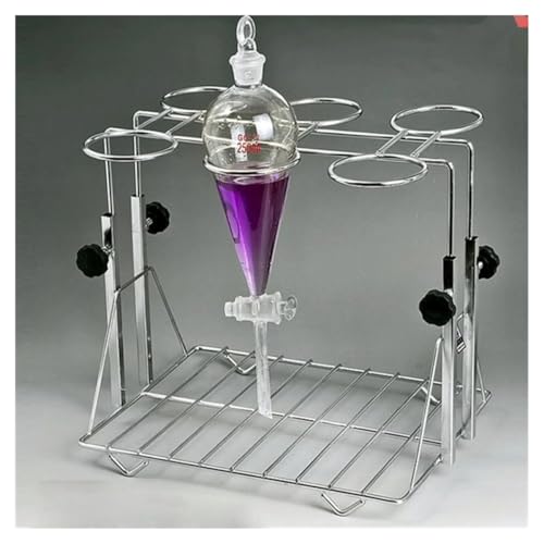 Support d'entonnoir en acier inoxydable à 6 trous pour flacons de 250ml et 500ml