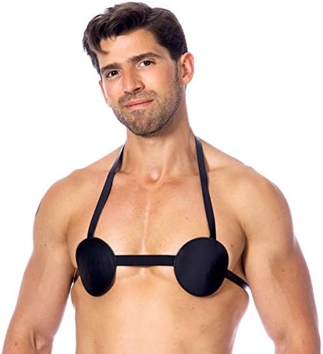 Bondage Play Sujetador de Cuero con Pinchos Unisex - 100 gr