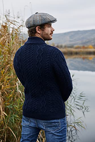 SAOL 100% Merino Wool Mens Zipper Knit Cardigan3