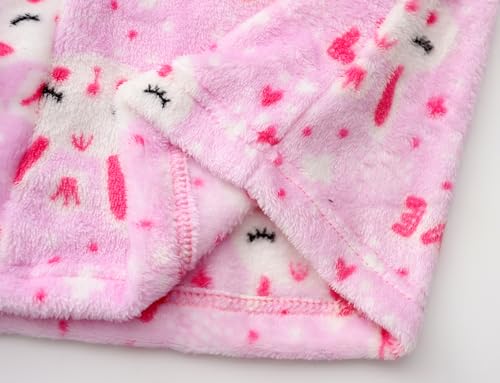 Image of Kids Hooded Bathrobe Girls Soft Plush Hooded Flannel Pajamas Sleepwear Boys Spa Robe