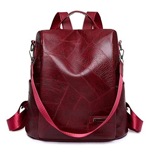 Sac à dos en cuir pour femme idéal comme sac d'école et de cours