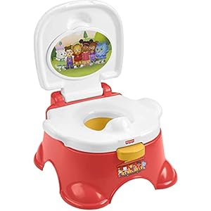 Fisher-Price Daniel Tiger’s Neighborhood Potty – Daniel Tiger & Friends Themed Convertible Toddler Training Toilet with…