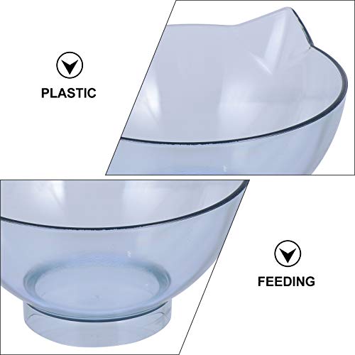 Protetor de pescoço de pés altos para gatos de estimação e tigela de alimentação anti-giro (tigela d