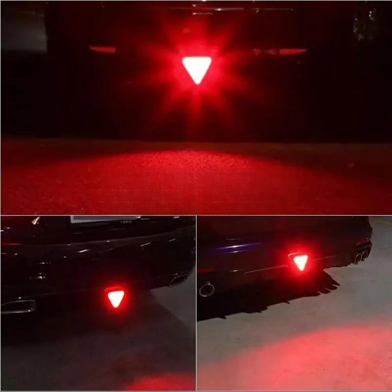 Luz trasera de freno universal 12V con intermitentes triangulares para moto 6