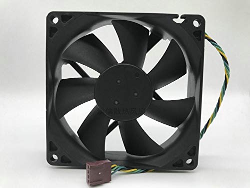 CAQL New Cooling Fan for HP Elite 8000 8200 8300 SFF or MT/Compaq Pro 6000, 6005, 6200, 6300, 6305, 3500, 4300 SFF or MT, P/N: 647287-001 Foxconn PVA092G12H, 92x25mm 4wire, 12V DC 0.40A