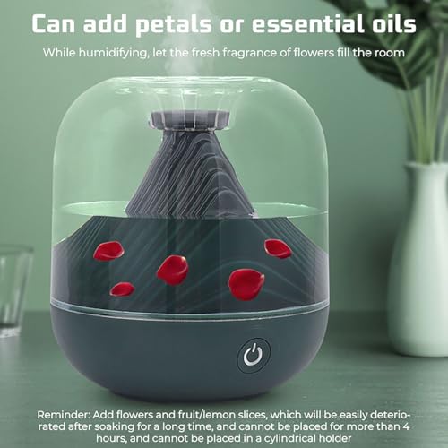 Humidificateur d'air portable ultrasonique, diffuseur huiles essentielles et lampe LED - 3