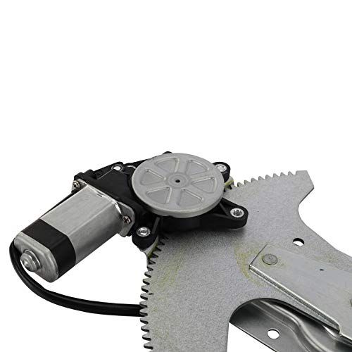 Image of TRQ Front Left Power Window Regulator & Motor Assembly Drivers Side Compatible with 1981-1996 Ford Bronco 1981-1983 F-100 F-150 1981-1997 F-250 1997 F-250 HD F-350