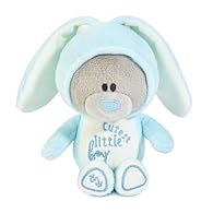 ADORABLE PLUSH BEAR FOR A NEW BABY BOY - this cute little Tiny Tatty Teddy is crafted from super soft fabric and embroidered with the loving caption 'Cutest little boy'. Tiny Tatty Teddy is dressed in a bunny onesie complete with big floppy ears that...