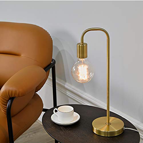 Globe Electric 67433 18 Inch Table Lamp, Matte Brass thumb #1