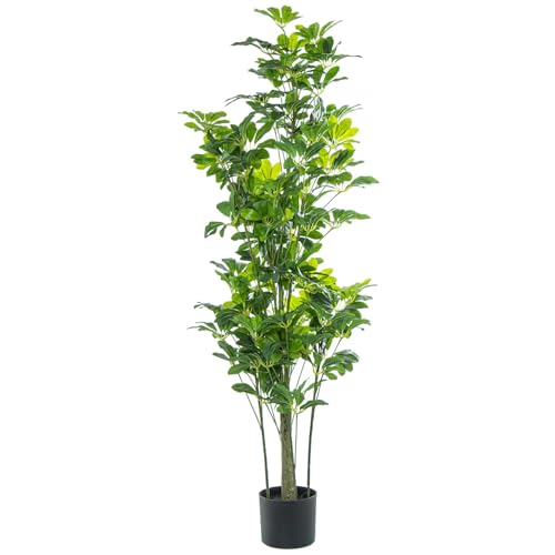 Schefflera en PU vert DRW 155 cm haute qualité décorative - 2