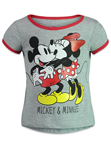Disney G0T8934MM Mickey Mouse Minnie Mouse Toddler Girls 4 Pack T-Shirts 5T thumb #2