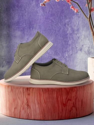 Image of Cantabil Casual Shoes for Men l Lightweight & Comfortable with Cushioned Insole PU Upper TPR Sole Lace Up Closure (P MFTW00145E)