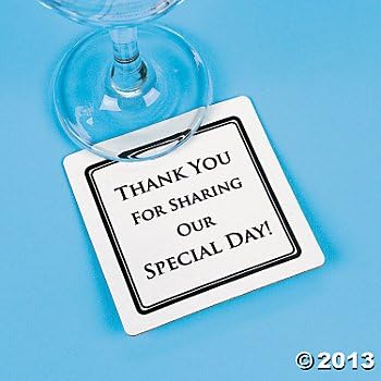 Wedding Coasters “Special Day” (100 Pieces)/Reception/Party Coasters/Rehearsal Dinner/Thank You/Anniversary