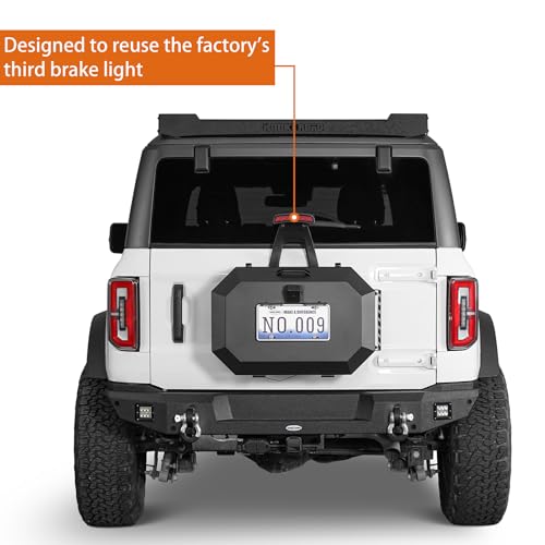 u-Box Bronco Tailgate Molle Panel Storage Spare Tire Organizer Chest Compatible with Ford Bronco 2021 2022 2023 2024(Exclude Bronco Sport)