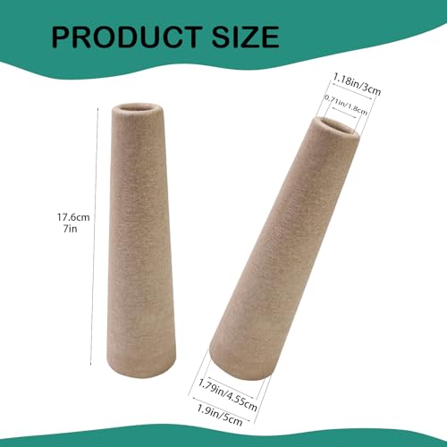 10Pcs Wool Winding Tube Cardboard Cones Wool Winder Wool Winding Paper Tube Yarn Ball Winding Tube for Crochet & Knitting Yarn Craft, Sewing Accessories - Thumbnail 2