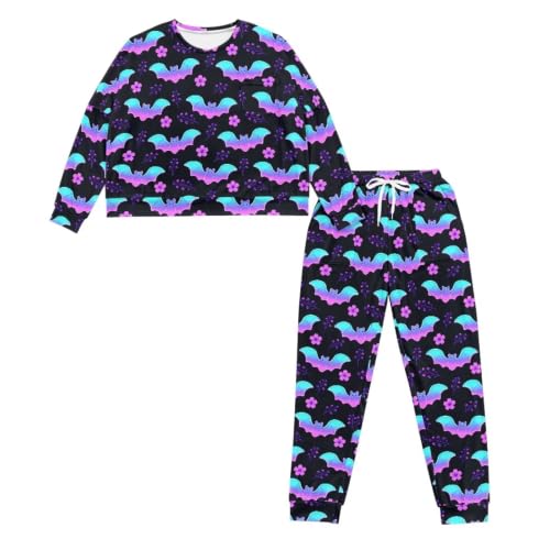 Image of Women's Pajamas Set Soft 2 Piece Loungewear Long Sleeve Pj Set