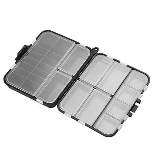 DECOMELODY 26Grid Fishing Compartment Organizer Box Durable Storage Case for Fishing Tackle Lightweight Fishing Gear Container for Sea Fishing Outdoor Use