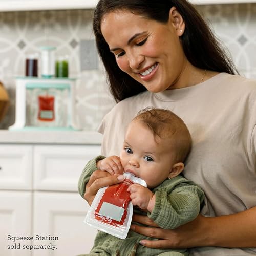 Image of Infantino Reusable Baby Food Pouches, 25-Pack, 3.5oz Storage Bags