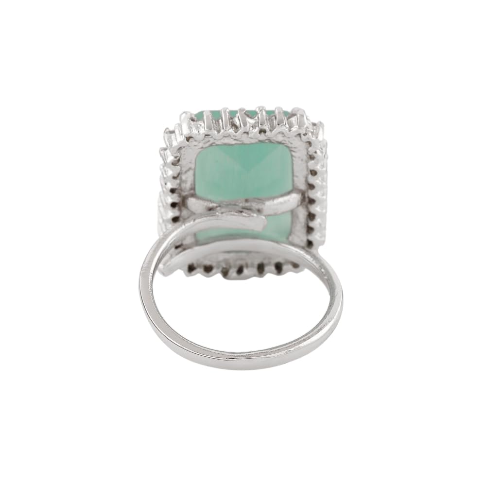 Adjustable Finger Rings with CZ Stones